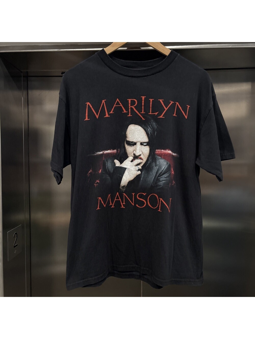 Vintage 00’s Marilyn Manson Bleeding Eyes Graphic T-shirt